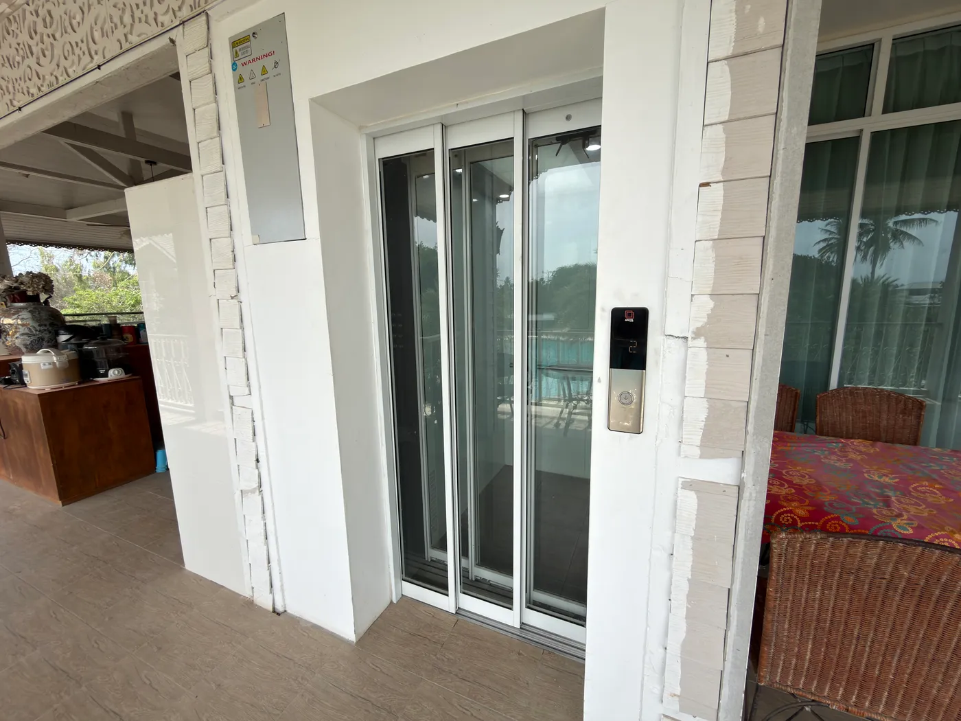Lift access inside the Elder Blossom residence